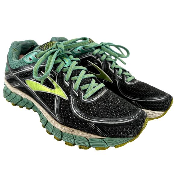 Brooks Adrenaline GTS 16 Road Running Shoes Lace Up Athletic Soft Green Gray 9 - Picture 1 of 9